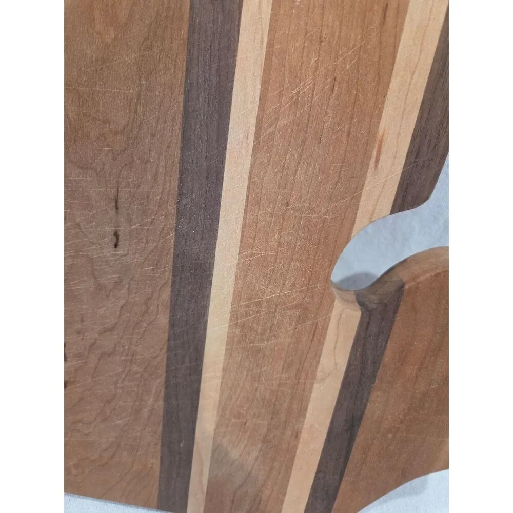 Cento Anni Elements Michigan Shaped Hardwood Cutting Board Serving Tray Ev Logo